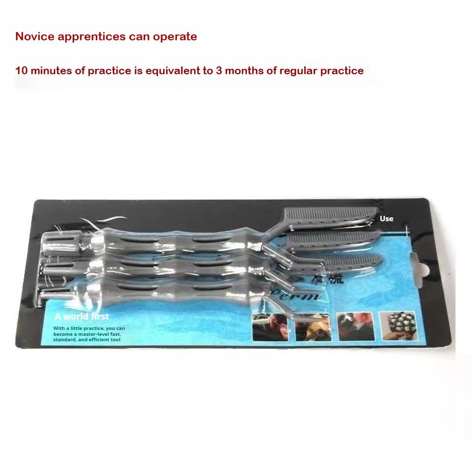 3 pc/Set New Positioning Perm Texture Combs For Barber Shop Professional Women Girls Hairdressing DIY Hair Curling Positioning