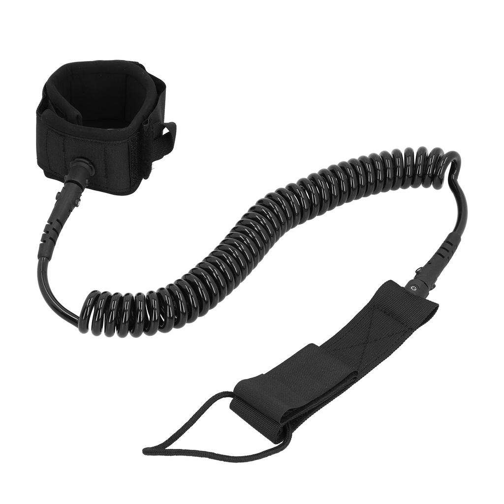 Surfboard Leash Stand Up Paddle Board Leg Ankle Rope Surfing Protection Safety Guard for Flatwater PaddlingBlack