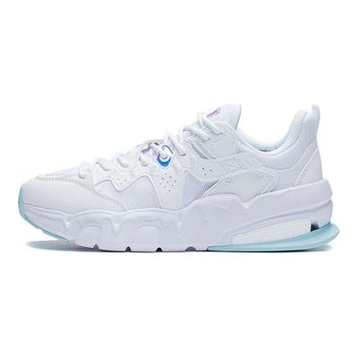 Li Ning Flex Leichte Hohe Rückfederung Low Top Sportliche Freizeitschuhe Damen Sneaker Weiß AGLS114-2