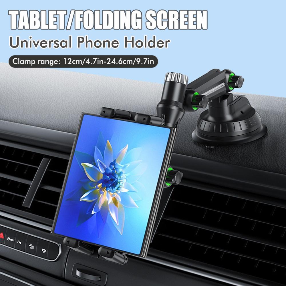 2025 New Hot Dashboard Tablet Holder for Car Suction Car Mount With for All 7"-15" Pad Tablet and 4" - 7"Straight Panel Phone
