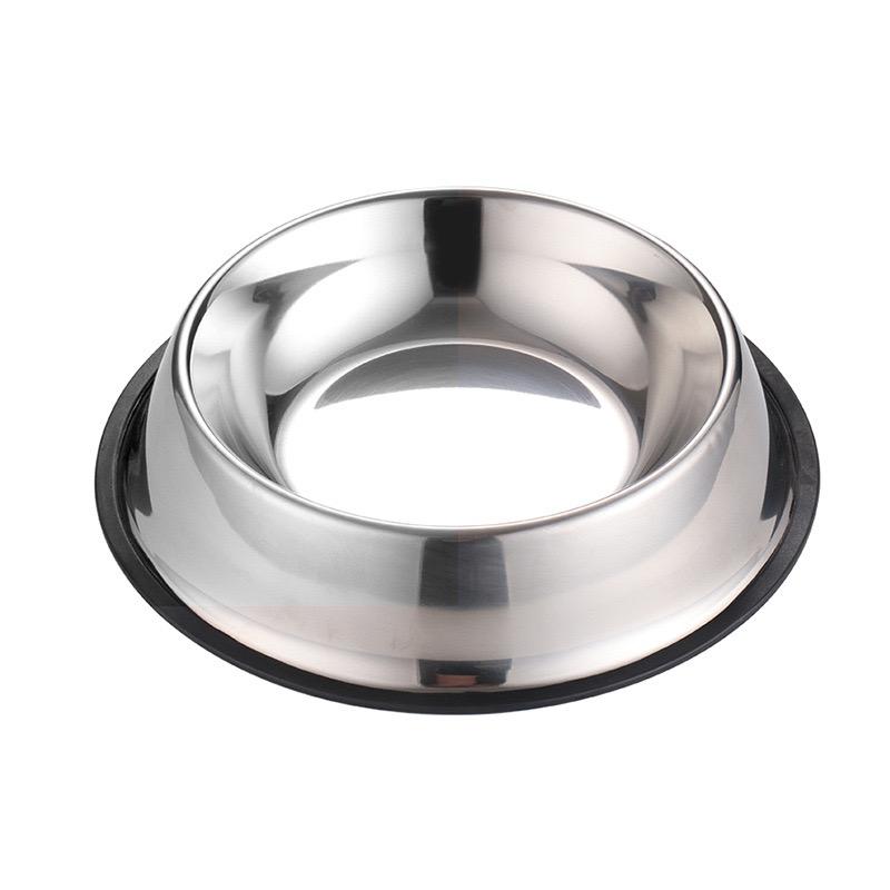 Set of 2 Heavy Duty Stainless Steel Dog Bowls with BPA-Free Rubber Base Dishwasher Safe Accessorized Spoon for Feeding Dogs Cats