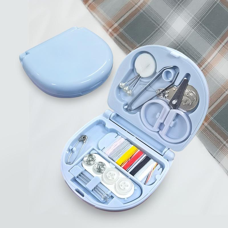 Mini Sewing Kit - Convenient Household Small Sewing Box with Multiple Functions - Sewing Tool Set in The Shape of A Heart