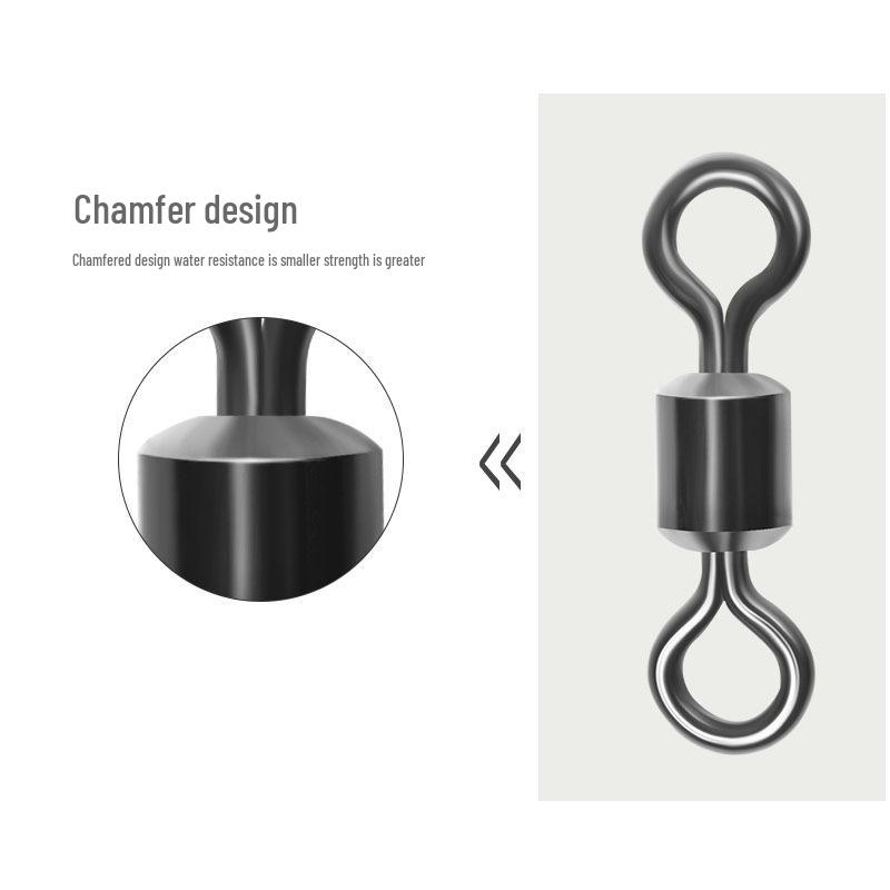 American Swivel Stainless Steel Figure-8 Ring Connector for Sea Fishing Competitions