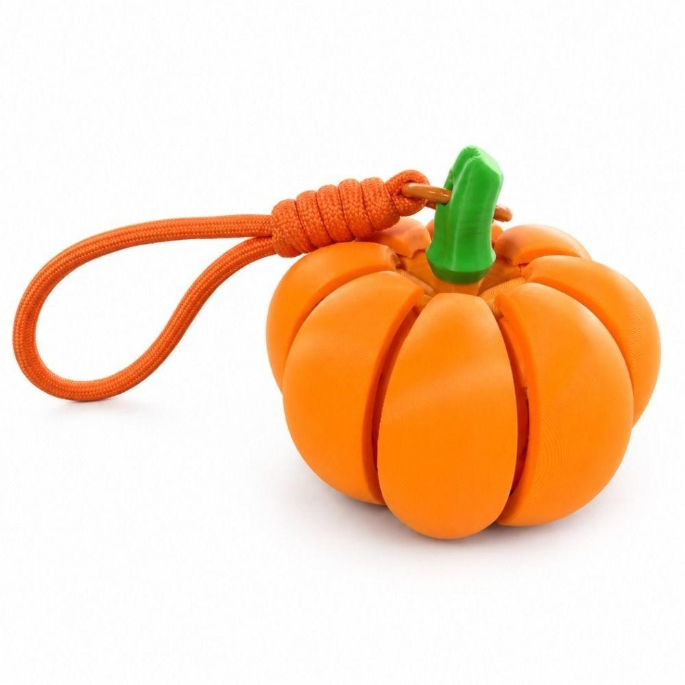 Creative Halloween Pumpkin Clicker Keychain Funny Fidget Toy Cute 3D Printed Pendant Car Pendant