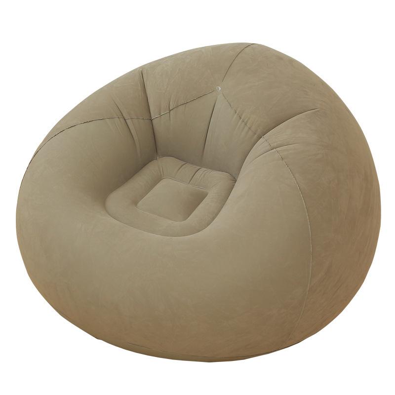 Inflatable Flocked Single Seat Sofa - Small Apartment Leisure Chair