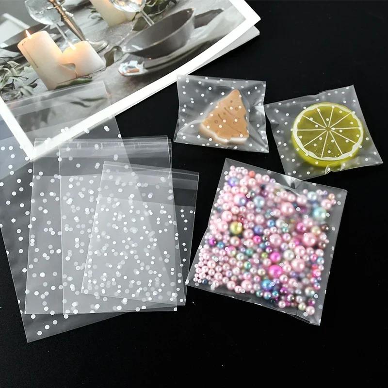 Pouch Bag Gift Bags To Pack Products Christmas Party Packaging Frosted 100 Pieces Wholesale Polka Dot Event Festive Supplies