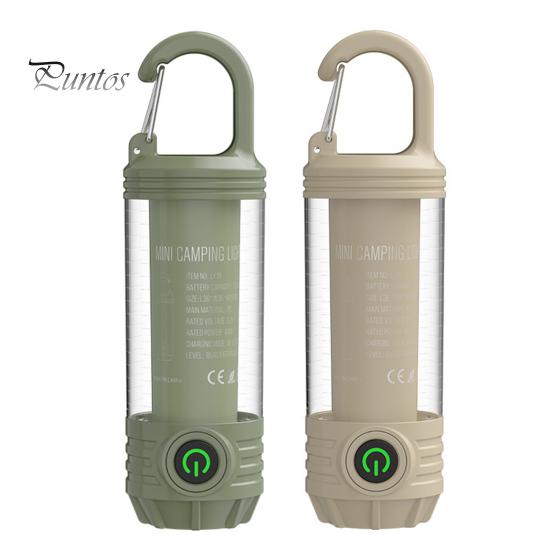 LED-Campinglicht mit Haken, 4 Modi, einstellbar, wasserdicht, Typ C, wiederaufladbar, tragbar, für Outdoor-Wanderzelt, Hängelampe, Notfall-Laterne, Taschenlampe