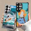 Surfboard Surfing Surf Summer Plating Phone Case For Samsung Galaxy S24 S25 FE S26 Edge S23 Ultra S22 S21 Plus S20 Anti-Fall Air