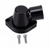 90 Degree Swivel Thermostat Housing Water Neck 1.5in Black Billet Aluminum Alloy Replacement for LS Engine