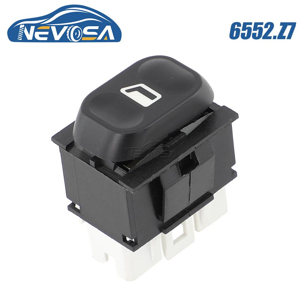 NEVOSA 6552.Z7 For Peugeot Partner 806 Citroen Berlingo Evasion Xsara Picasso Power Window Switch Control Button 6552.AR 6552VQ 6552.Z7