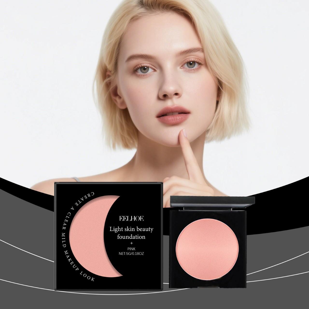 EELHOE pink hydrating concealer foundation cream natural lightweight matte smooth makeup base 1