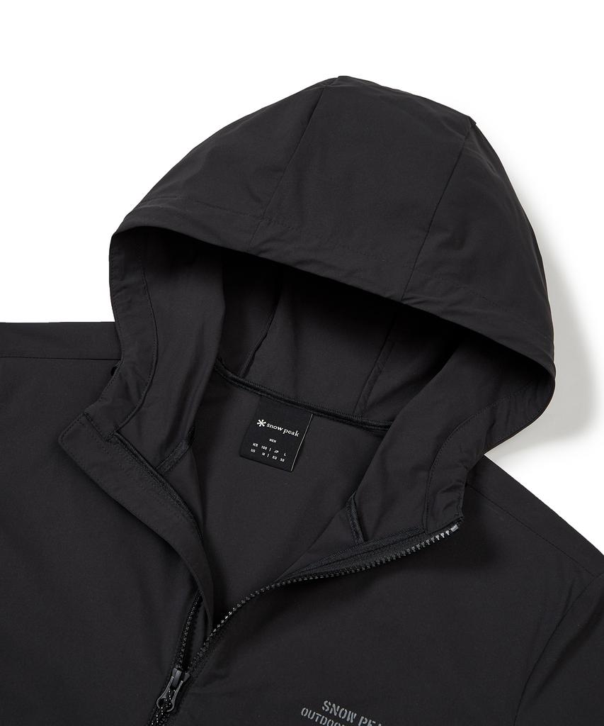 Snowpeak Apparel Pro Short Sleeve Hooded Anorak Dark Charcoal (S23Mmtan30)