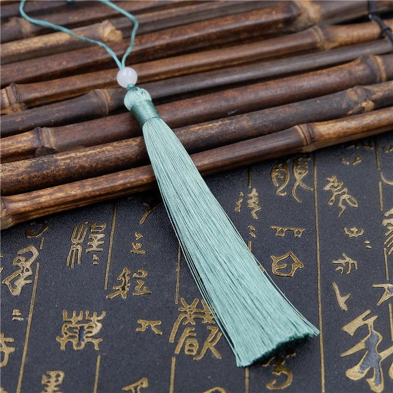 Make Sachet Fringed Ears Long 12Cm Ice Silk Hanging Ears Diy Fan Pendant Hanfu Fringed Accessories Pendant Antique Ears