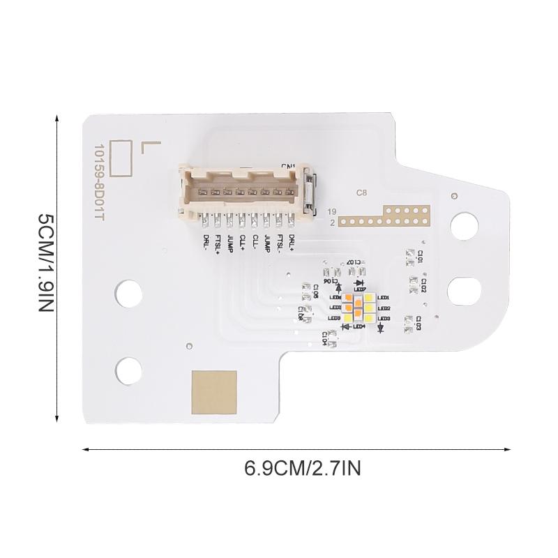 Auto White Angel Eyes Daytime Running Light Module Chip For Nissan Qashqai J11 2017 2018 Headlight DRL Boards