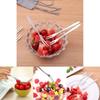 Stylish Stainless Steel West Tableware Fruit Forks Small And Safe For Fruit And Cake Eating