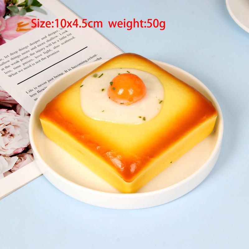 Fake Food Bread Simulation Cake Fake Egg Tart Squishy Cheese Slow Rebound Toy Home Decoration Kids Birthday Christmas Gift