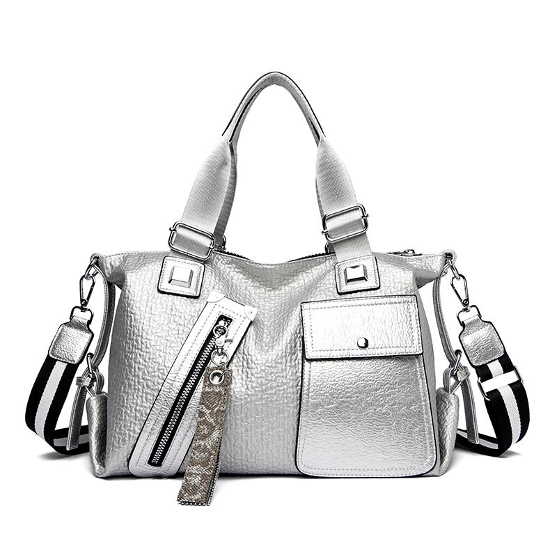 

Luxury Handbags Women Bags Designer Letter Leather Hand Bags Big Capacity Tote Bag for Women 2026 Black Top-handle Shoulder Bags 36cm 15cm 26cm срібний