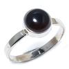 Natural Black Onex Gemstone Handmade 925 Sterling Silver Jewelry Ring S.9 a7z63