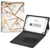 პლანშეტი - SUBBLIM - KEYTAB Pro BT Trendy MARMOL - 7 დუიმი - თეთრი - 3 წლიანი გარანტია