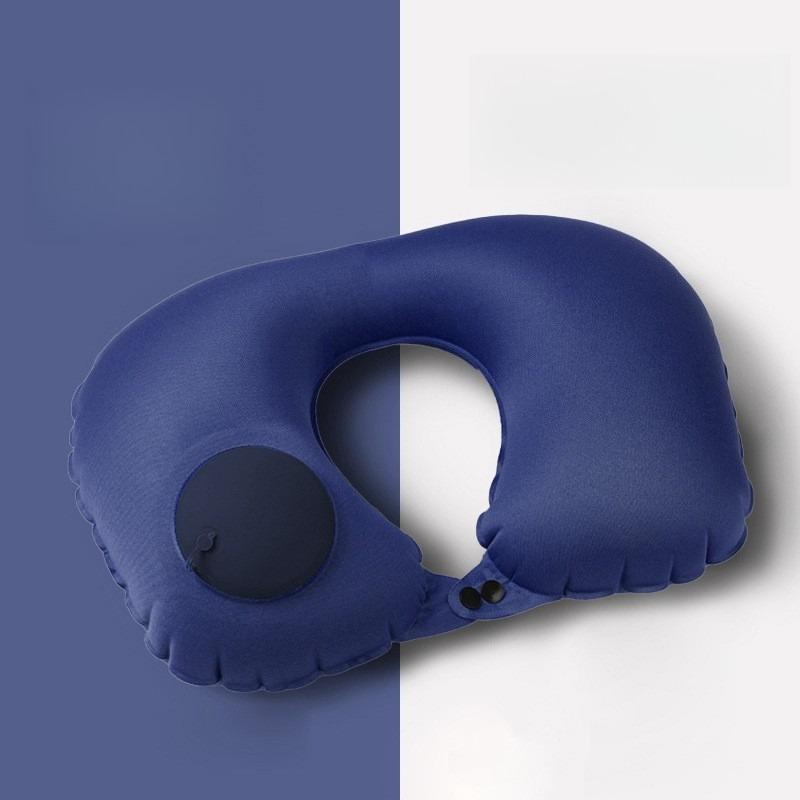 Inflatable Neck Pillow for Travel - Portable U-Shaped Airplane Pillow - Lightweight & Compact for Flights, Road Trips & Camping
