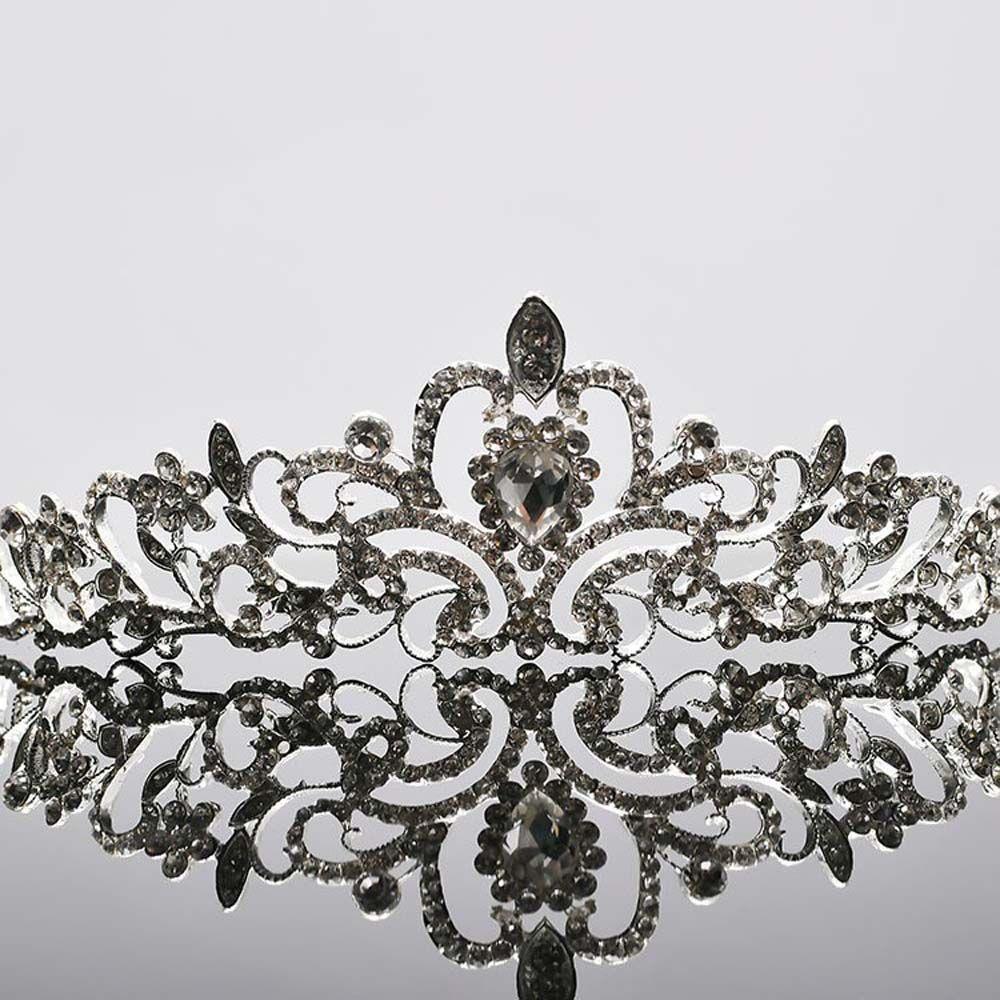 Headband Crystal Crown Zinc Zinc Alloy Korean Style Bridal Headwear Bridal Crown Women Tiara Wedding Jewelry