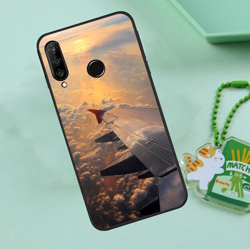 Airplane Aircraft Plane For Huawei Nova 10 9 SE 5T 12s 12i 11i Y91 Y90 Y60 Y70 Y72 Y61 P20 P40 P30 Lite P60 Pro Case