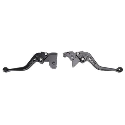 1 Paar Motorrad Brems- und Kupplungshebel Aluminiumlegierung eloxiert kurz verstellbar Bremshebel Set Ersatz für