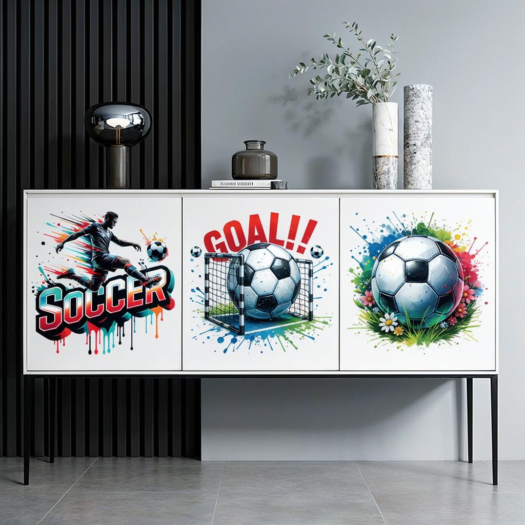 Football  Themed Furniture Decoration Stickers