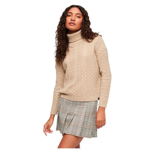 

Superdry Свитер Свитер Drop Shoulder Cable Roll Neck L