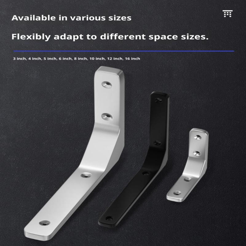 1PC Angle Brackets Industrial Floating L Shelf Bracket Thick Heavy Duty Wall Mounted Shelf