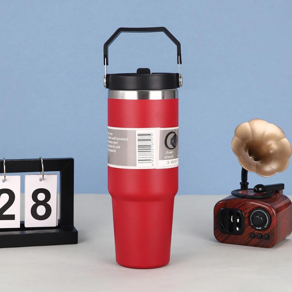 Termoska na kávu z nerezové oceli, přenosná, s tepelnou izolací, na horké i studené nápoje, cestovní, fitness, nepropustná termoska