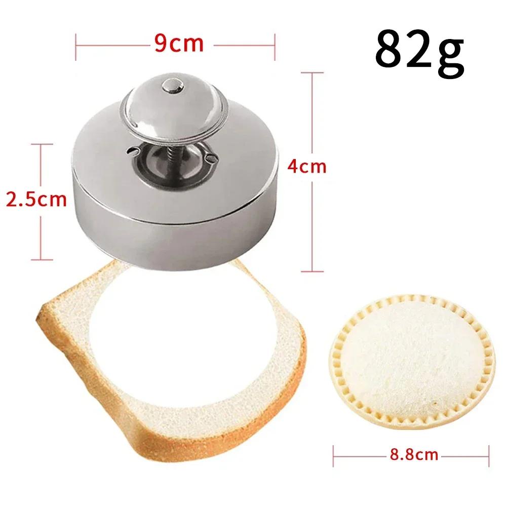 Sandwich Cutter Stainless Steel Sandwich Cutter And Sealer Push Type Cutter Sandwich Cutting Die Push 9*9*4cm Cutting Die Push