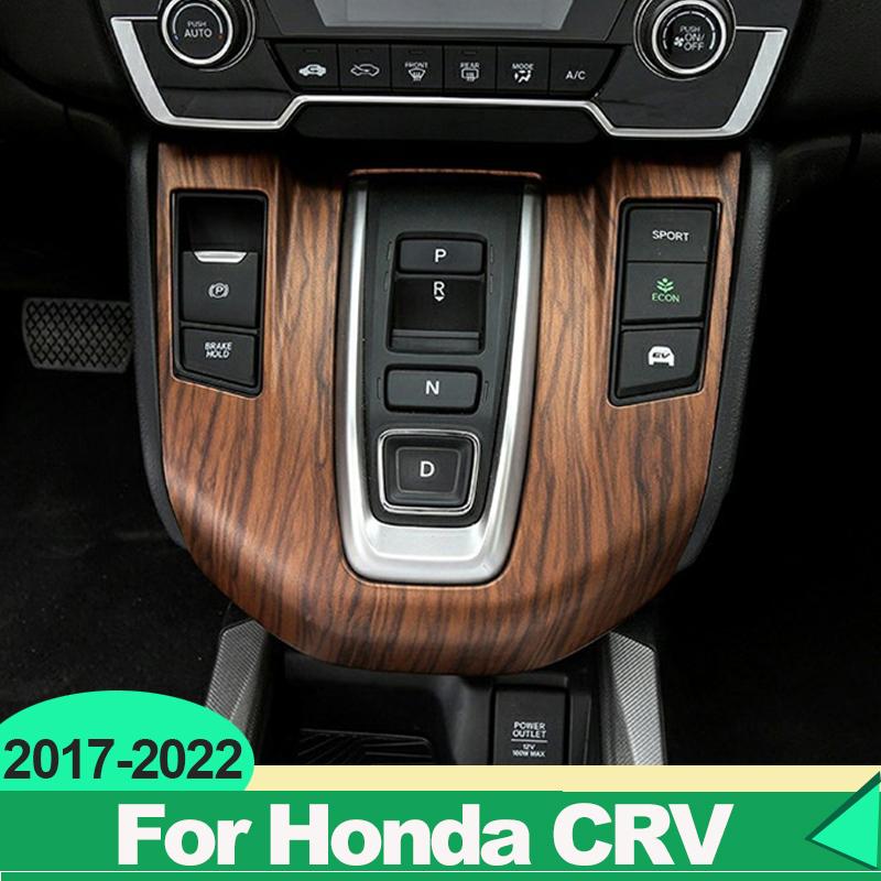 Für Honda CRV CR-V 2017 2018     ABS Kohlefaser Auto Schalthebel Panel Becherhalter Abdeckung Zierleisten Zubehör
