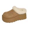 New Thick-soled Cover-toe Shoes for Women, Fleece Warm Snow Boots and Height-increasing Cotton Shoes