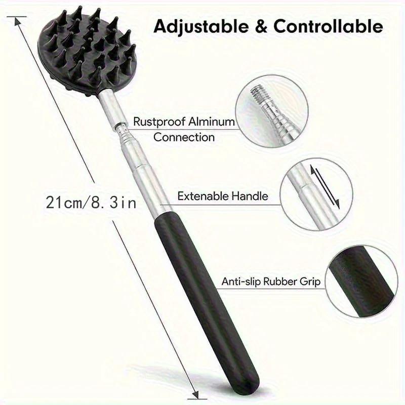 23-Teeth Super Large Extendable Back Scratcher Deep Back Scratcher for Men Women Birthday Gift Back Massager Point Massage Stick