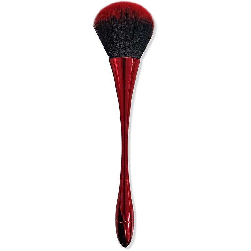 Rose Gold Soft Hair Makeup Brush: Blush & Loose Powder Brush with Animal Hair for a Flawless Finish