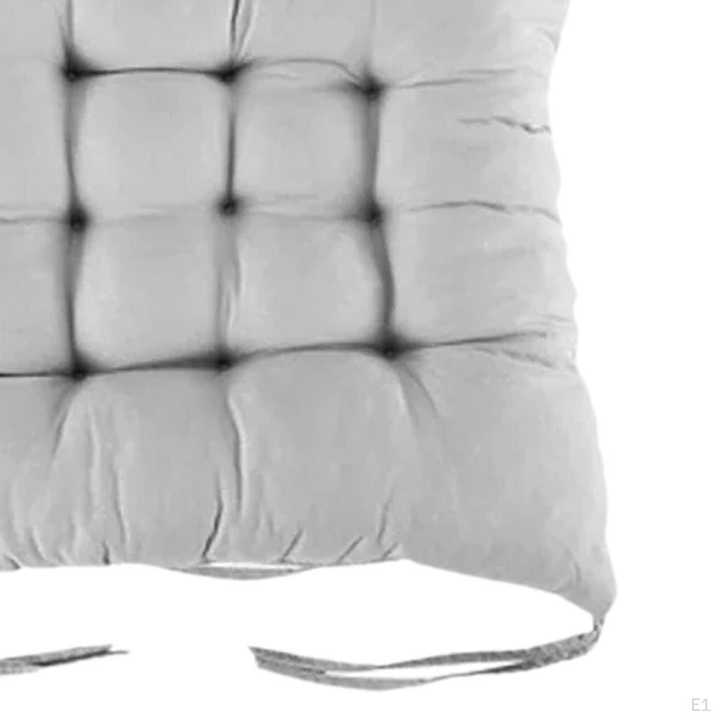 4 Pack Chair Cushions for Indoor Kitchen Use with Non-Slip Feature And Ties