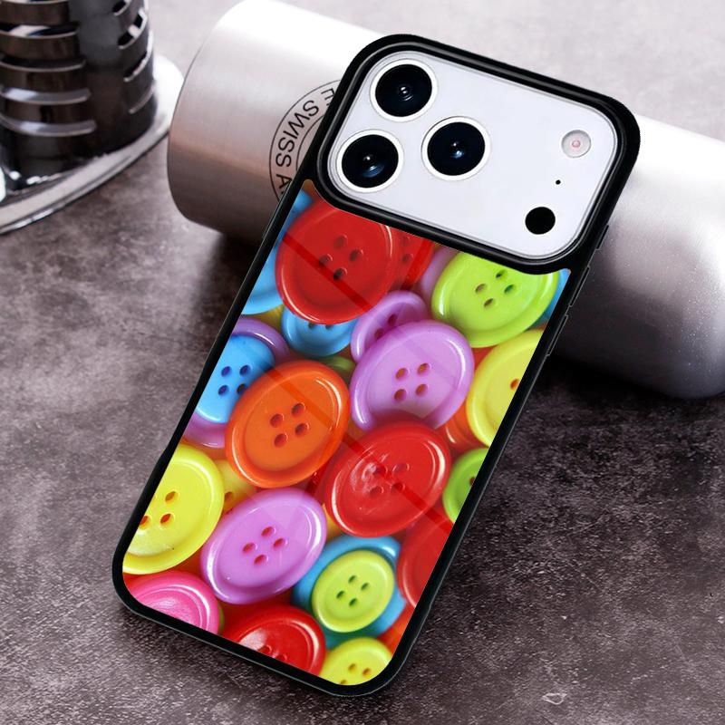 Nähschere Knöpfe Handyhülle Für iPhone 17,16e,15,14,13,12,11,Mini,Pro,MAX Weiche Silikonhülle