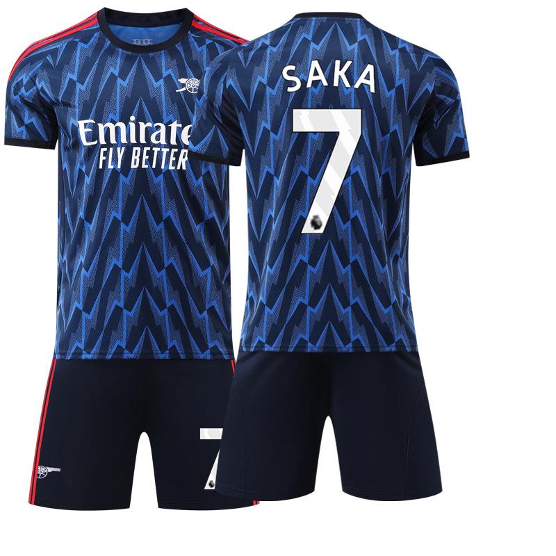 2526 football jerseys No. 7 Saka jersey 8 Erdecaux 41 Rice jersey Arsenal away set #16
