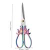 1 Piece Stainless Steel Embroidered Scissors Retro Sharp Pointed Tip Professional Sewing Scissors for Cutting Thread