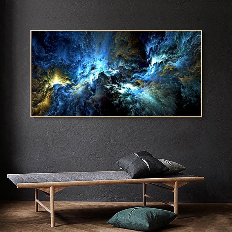 Abstrakte Fantasie Wolke Gemälde Wand Kunst Bunte Textur Leinwand Landschaft Poster und Drucke Wohnzimmer Home Decor Cuadros