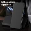 Full Body Leather Case for Samsung Galaxy Z Fold 7 6 5 4 3 2 Fold7 Fold6 Fold4 Fold3 5G Fold5 Fold2 Kickstand Wallet Kevlar Pattern Cases