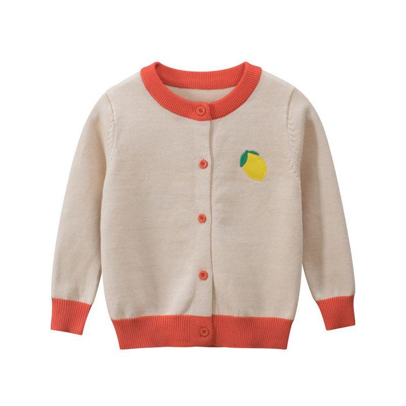 Korean Style Children's Cardigan Cotton Wool for Autumn