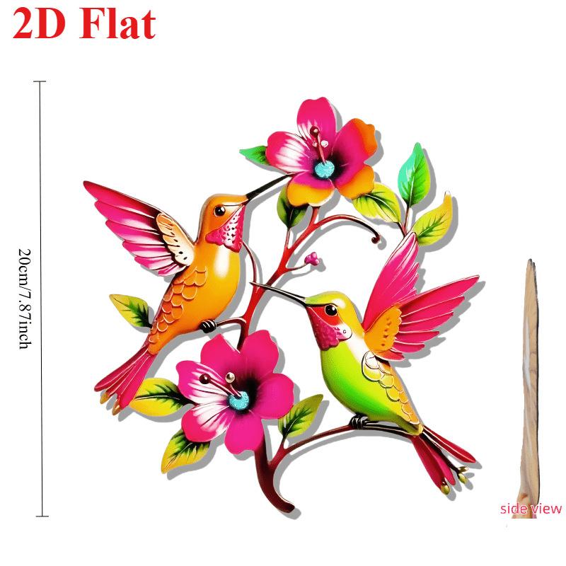 

Bohemian Acrylic Hummingbird Wall Art Decor for Home & Outdoor, Ideal Festival Gift