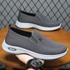 Men's Summer Slip-On Loafers - Soft Sole, Comfortable Flyknit Mesh, Breathable Casual Dad Shoes