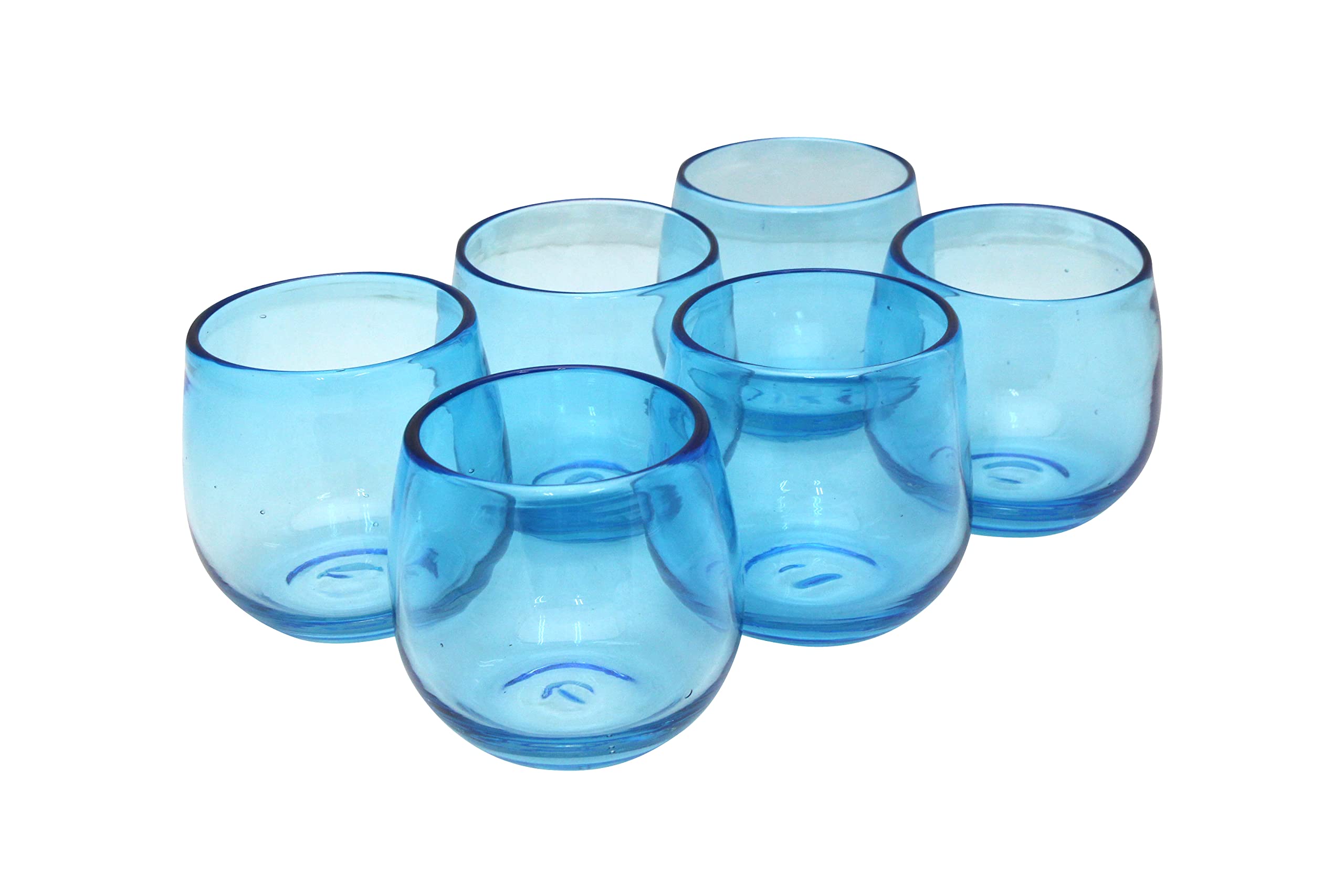 

[Amazon.co.jp Exclusive] [Commercial Set] Instagrammable Ryukyu-style Handmade Barrel Water Glasses (Large) - Set of 6
