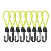 Bungee Cords with Hooks, Metal Shock Cord Hook Tent Elastic Rope Stretch Strap
