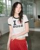 HAVISM I Rose Ringer S/S Tee(Oatmeal)