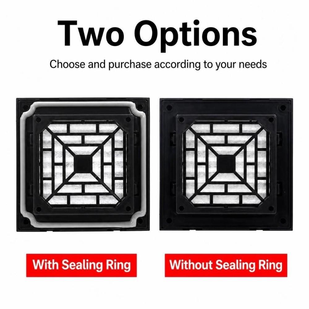 Black Vent Grille Waterproof Louver Vent Air Ventilation System Fan Grille Electric Cabinet