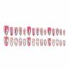 European And American Light Luxury Style Finished Wearable Nails Aurora 3D Gilt Almond Fake Nails Star And Moon Diamond-encrusted Manicure Nails